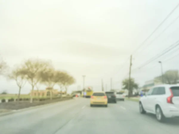 Blurry background traffic by accident in Texas, USA — Stock Photo, Image