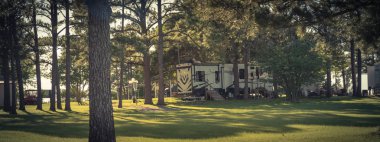 Dallas, Teksas yakınlarındaki panoramik görünüm eğlence araçları Rv ve kamp parkı
