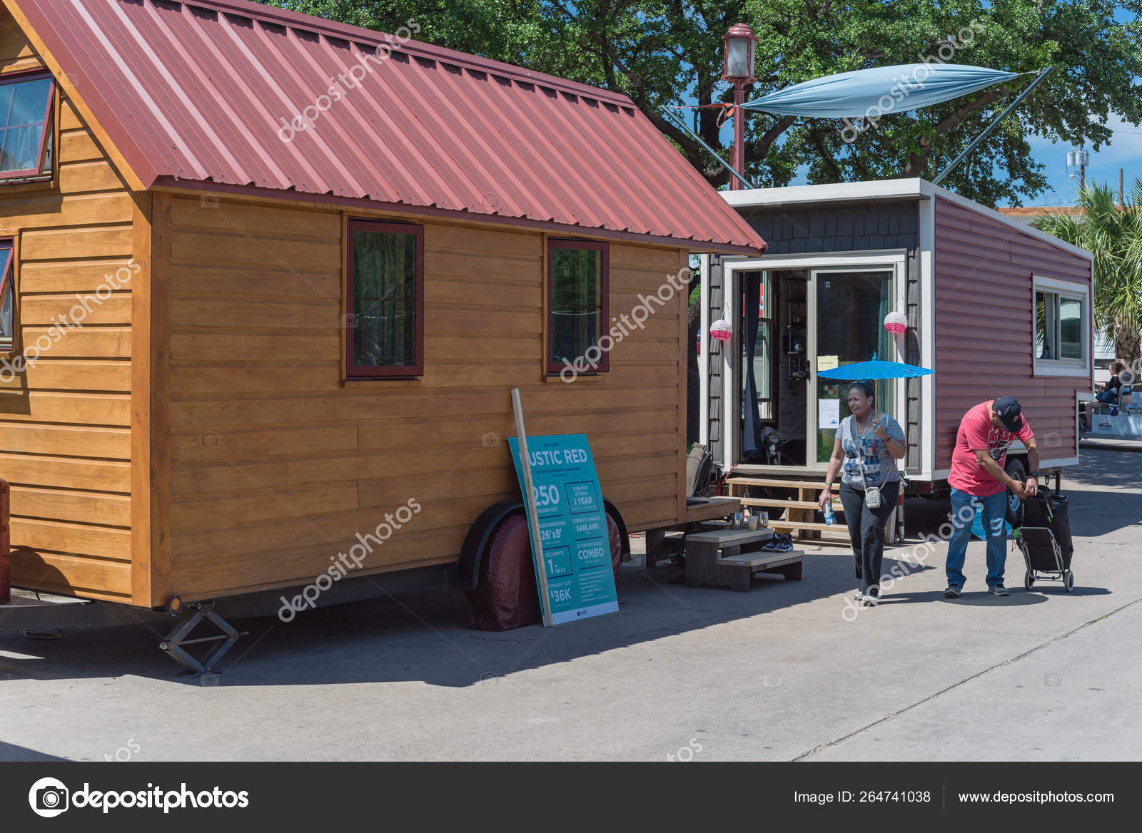 Display Of Tiny Wooden Houses At Earthx World Largest