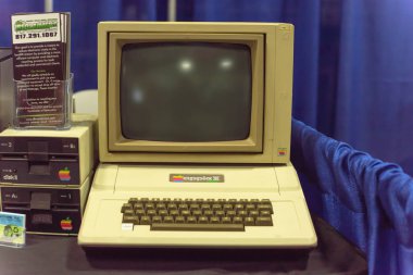 Eski Apple Ii bilgisayar sistemi etkinlik fuarında