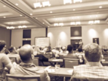 Amerikan otelde filtrelenmiş görüntü bulanık arka plan iş semineri olay