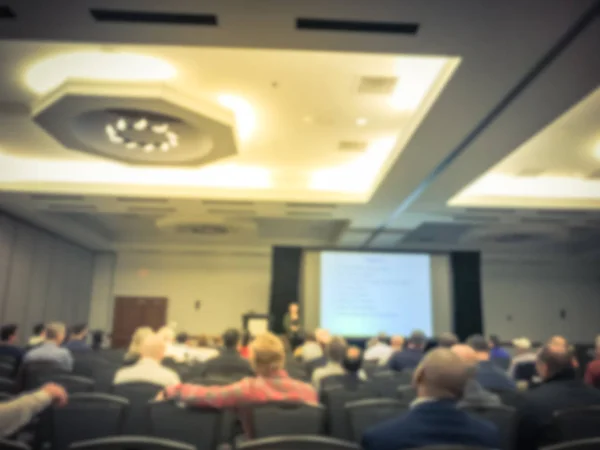 Blurry background business seminar event en American hotel —  Fotos de Stock