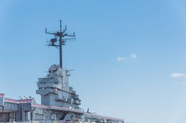 Teksas'ta Amerikan uçak gemisi tipik görünümü üst