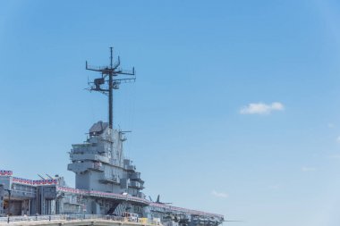 Teksas'ta Amerikan uçak gemisi tipik görünümü üst