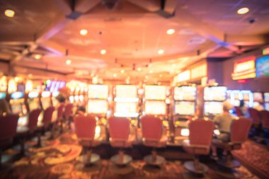 Slot makineleri ve temalı oyun ile Amerika'da Bulanık arka plan tipik casino