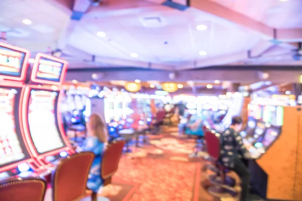 模糊的背景玩家喜欢在美国赌场赌博 — 图库照片