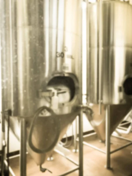 Dallas, Teksas yakınlarındaki zanaat bira ve microbrews tankları filtrelenmiş görüntü bulanık arka plan — Stok fotoğraf