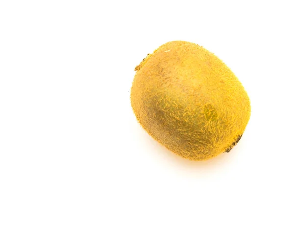 Студійний знімок одного сирого цілого ківі фруктів ізольовано на білому — стокове фото