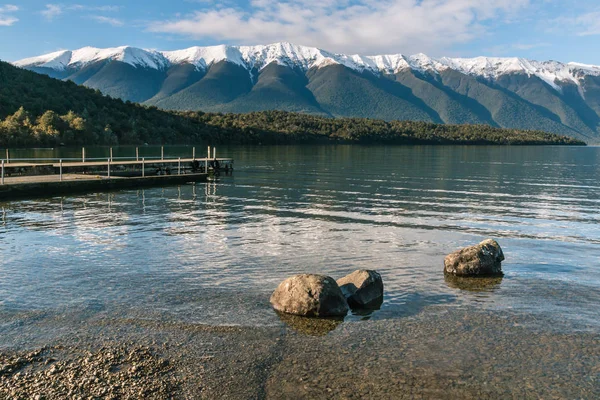 Sedmikrás Zimě Nelson Lakes National Park Nový Zéland — Stock fotografie