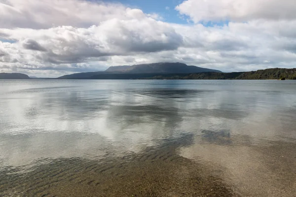 Bouře Nad Jezera Tarawera Mount Tarawera North Island Nový Zéland — Stock fotografie