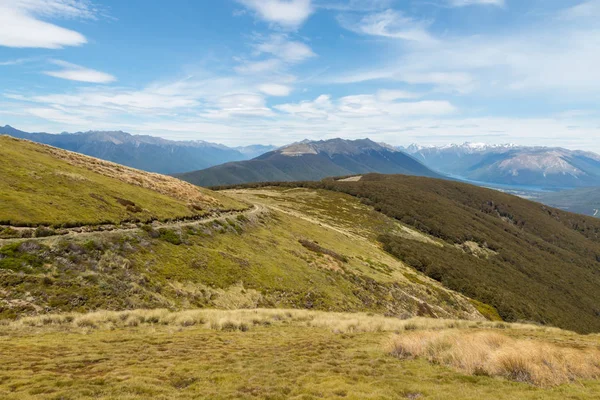 Pista Senderismo Parque Nacional Nelson Lakes Isla Sur Nueva Zelanda — Foto de Stock