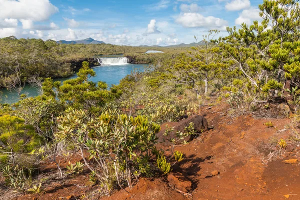 Vodopády Madeleine Grand Terre Nová Kaledonie — Stock fotografie
