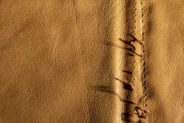 Sarı deri doku. Doğal, çevre dostu malzeme yakın çekim