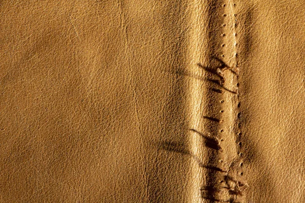 Sarı deri doku. Doğal, çevre dostu malzeme yakın çekim