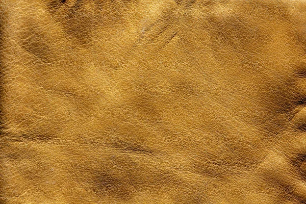 Sárga Bőr Textúra Természetes Környezetbarát Anyagok Közelről — Stock Fotó