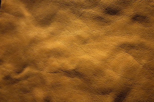 Textura Amarela Pele Natural Material Ambientalmente Amigável Perto — Fotografia de Stock