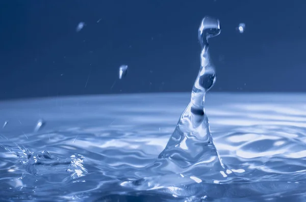 Drops Rain Fall Water Selective Focus Close — Stock Photo, Image