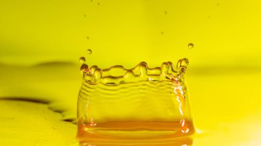 Seçici odak yağmur yağmaya içine su damlaları, yakın çekim