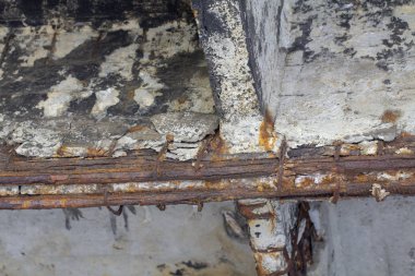 Bozuk köprü destek yakın - transportatin beton kadar yakın çekim