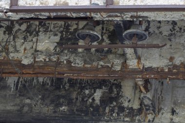 Bozuk köprü destek yakın - transportatin beton kadar yakın çekim