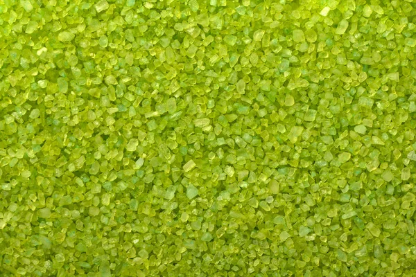 Textura Sal Marinho Aromático Verde Para Banho Com Extratos Ervas — Fotografia de Stock
