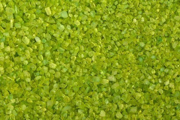 癒しのハーブのエキス入りのテクスチャ緑芳香族海の塩をクローズ アップ — ストック写真