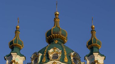Kiev merdiven Güz ile St Andrew's Kilisesi, yakın çekim