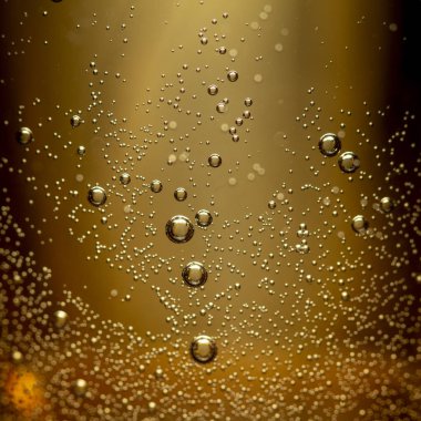 Turuncu Arkaplanda Su Damlaları Renkli Su Damlası