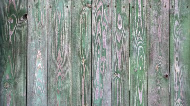 Eski ahşap arka plan veya doku eski ahşap duvarlar yeşil boyalı duvar.