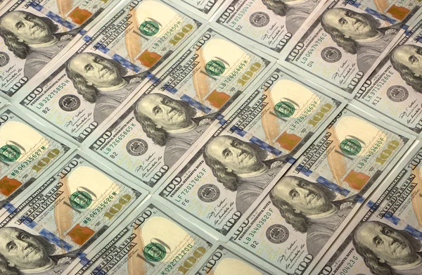 お金アメリカ百ドル紙幣テクスチャとの背景 — ストック写真