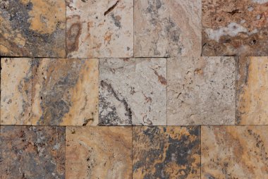 Yüksek kaliteli traverten veya terminat duvar. Arka plan veya döşeme için boş