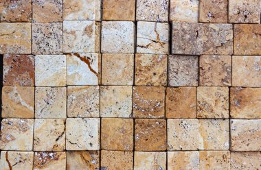 Yüksek kaliteli traverten veya terminat duvar. Arka plan veya döşeme için boş