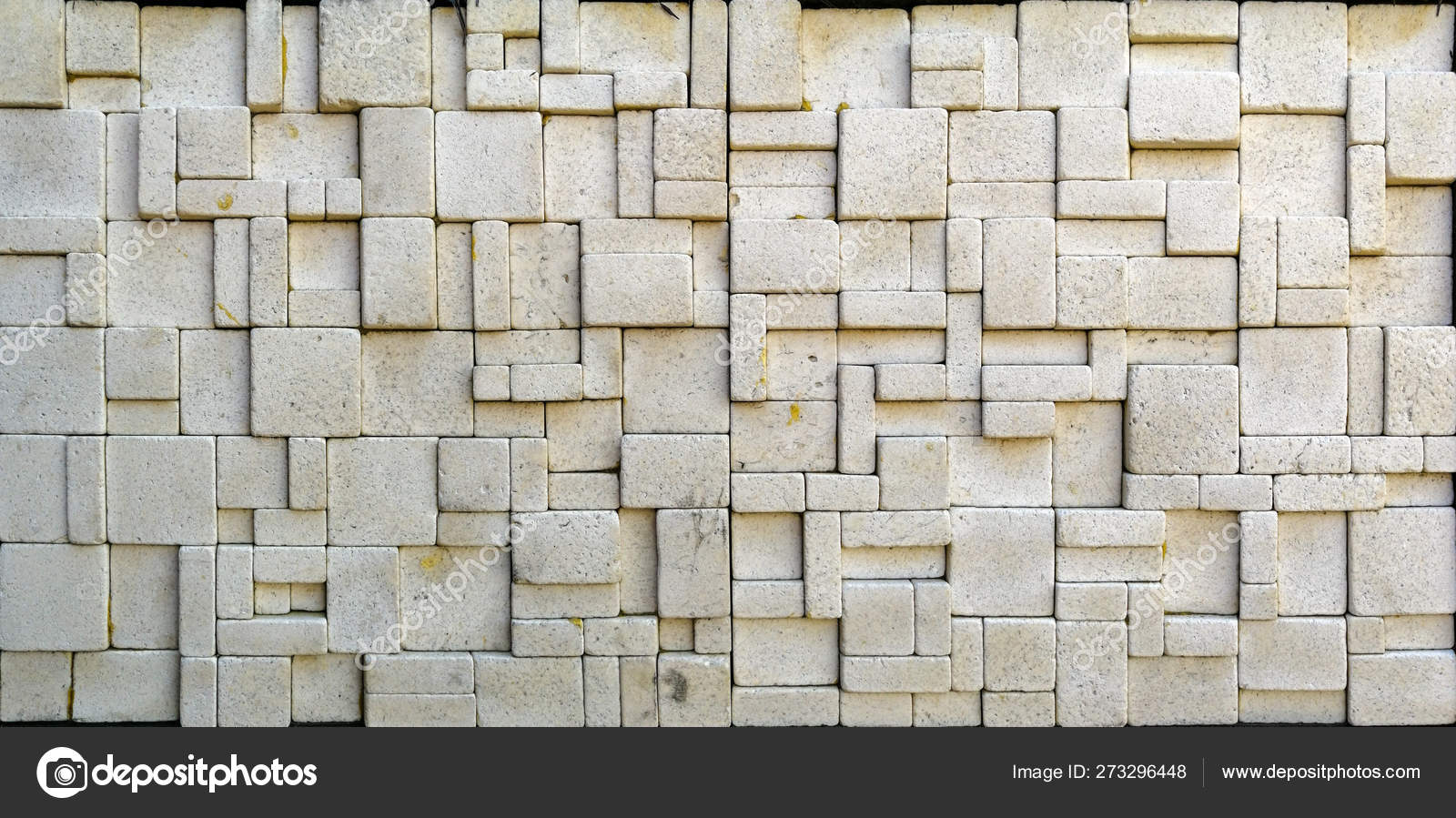 Travertine tile ceramic, mosaic square design seamless texture — Stock  Photo © maykal #273296448, image size:1600x899