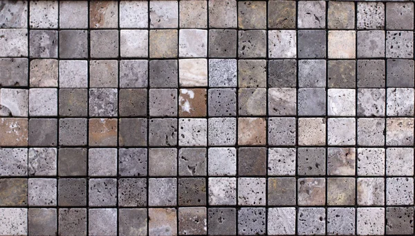 Travertino piastrelle di ceramica, mosaico di design quadrato trama senza soluzione di continuità — Foto Stock
