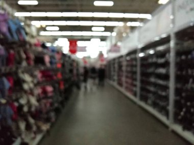 Bokeh soyut ile Süpermarket mağaza bulanıklık arka plan