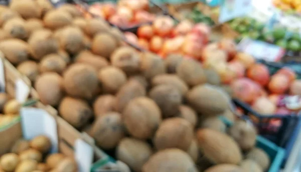 Latar belakang blur store supermarket dengan abstrak bokeh — Stok Foto