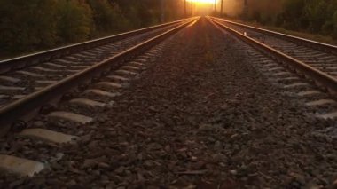 Güneşin doğduğu ufka giden uçuşlar da kameranın yavaş hareketi