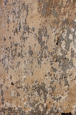 Eski sarı kil duvar arkaplanı veya doku, eski tarz