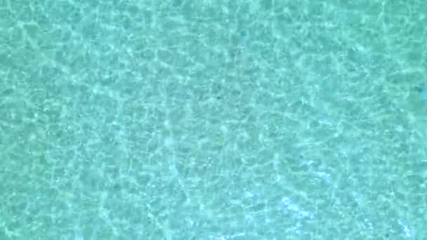 Perfectamente agua de mar turquesa pura, textura. — Vídeo de stock