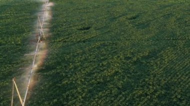 Drone görünümünde otomatik sulama sistemi