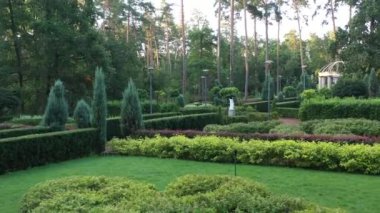 Buchan şehir parkındaki Fransız bahçesi..