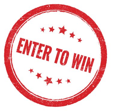 GİRİŞ kırmızı grungy yuvarlak pul işareti kazanmak için.