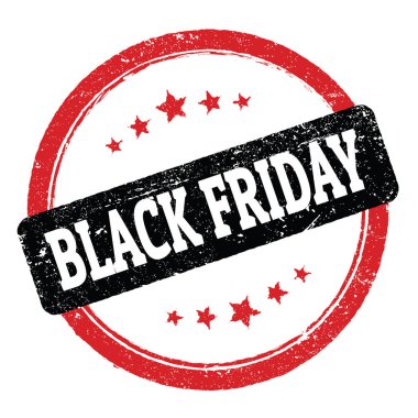 KARANLIK CUMA Koyu siyah, yuvarlak damga işareti.