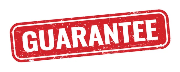 Guarantee Kırmızı Dikdörtgen Damgası — Stok fotoğraf