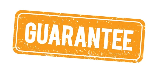 Garantie Orange Grungy Marke — Stockfoto