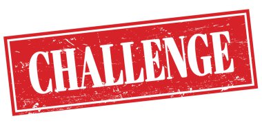 CHALLENGE kırmızı dikdörtgen damgası.