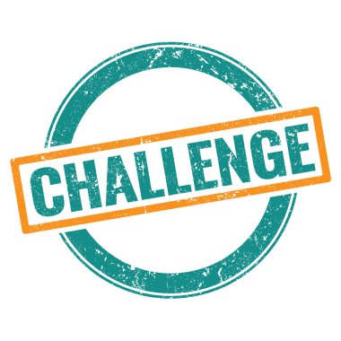 CHALLENGE Turuncu mavi damga.