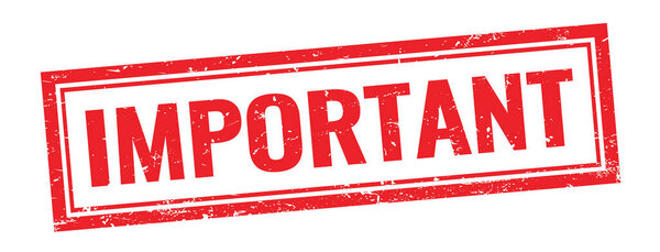 IMPORTANT red rectangle stamp.