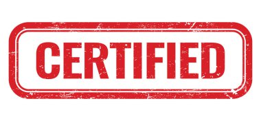 CERTIED kırmızı dikdörtgen damgası.