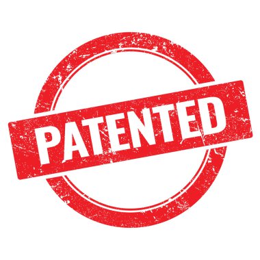 PATENTED kırmızı yuvarlak damgası.